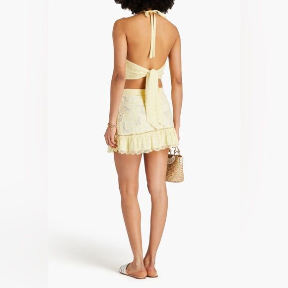 NWT LoveShackFancy Omi Handkerchief Top & Eliza Skirt Rare Embroidered Set sz XS - Picture 16 of 16